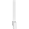 Ekena Millwork Bellingham Architectural Grade PVC Gable Bracket, 96"W x 40"H x 4"D x 6"F, 10/12 Pitch GBP096X40X0406BEL00 - alternate 5